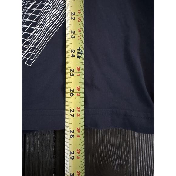 Hugo Boss Men’s Short Sleeve T Shirt Navy Geometric Graphic Soft Cotton Lg - Picture 8 of 12